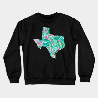 Texas State Preppy Pastel Floral Crewneck Sweatshirt